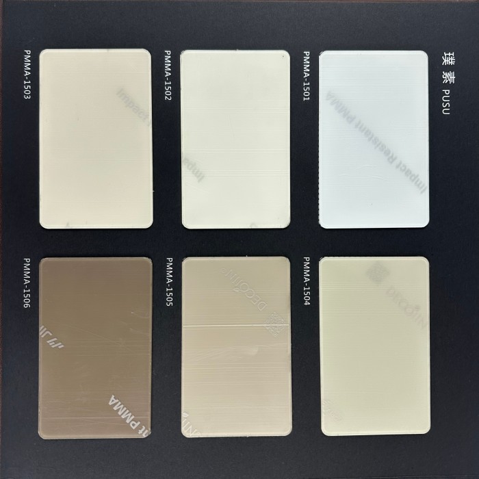 Diamond Edge Processed Acrylic Door Panels